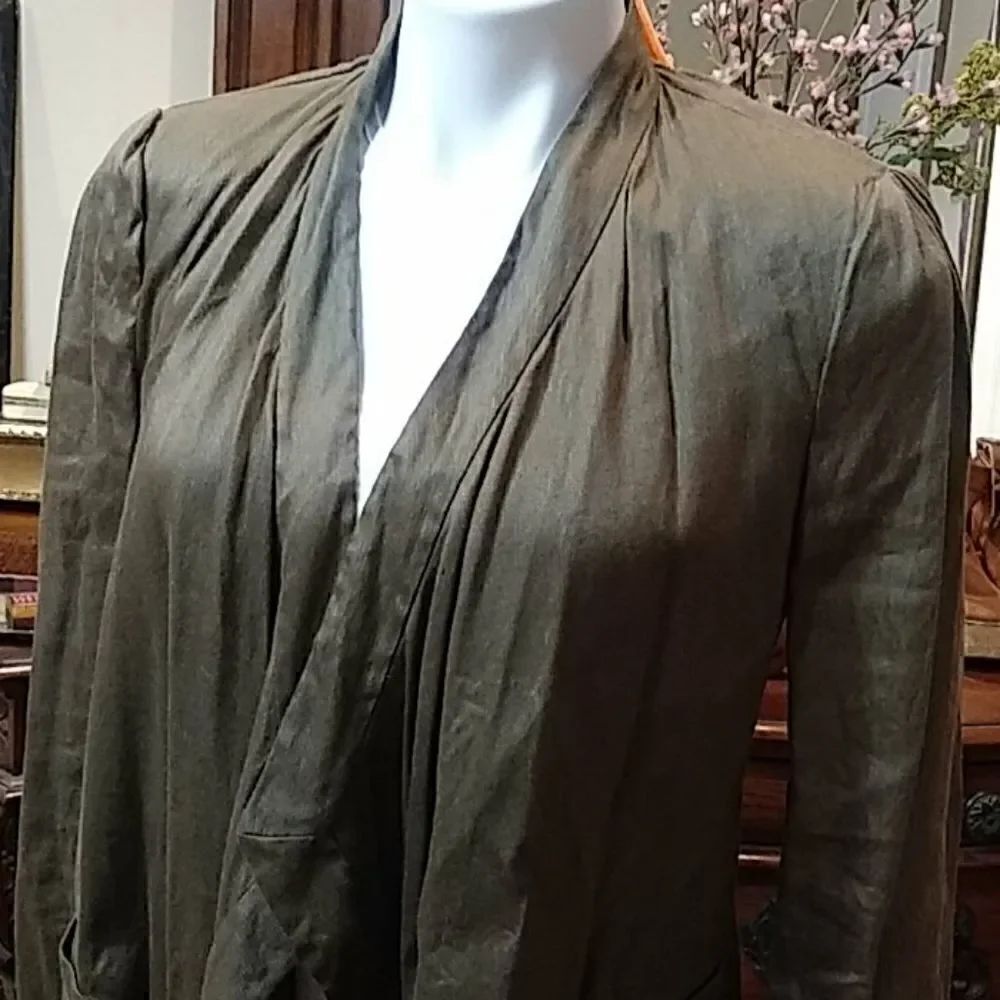 Diane von Furstenberg green olive jacket